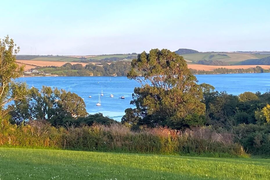 Guests camping set up view